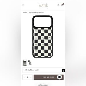 Checkered Black and White Phone Case